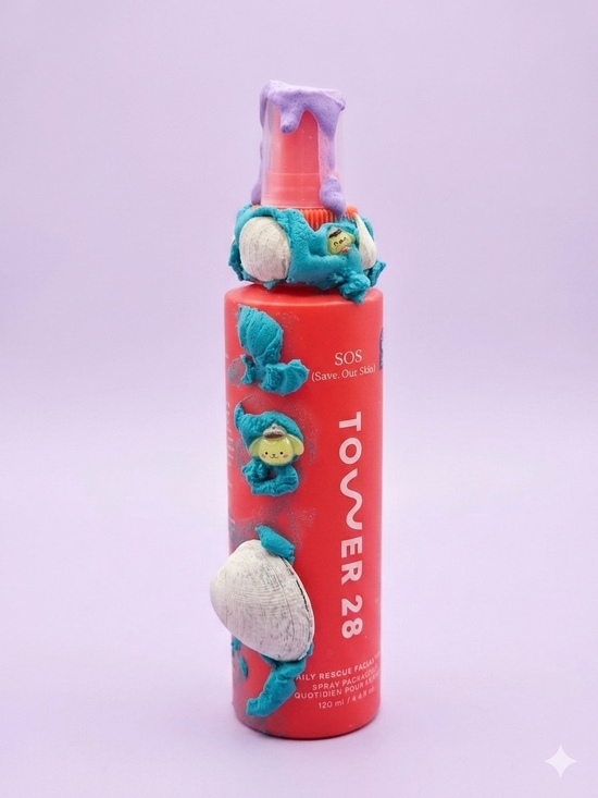 Tower 28 Other - CUSTOM Decorated Tower 28 SOS Daily Rescue Facial Spray - Surprise Decoden Art
